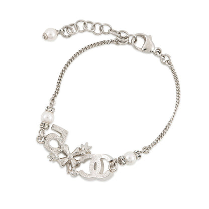 CHANEL Icon BraceletABA424-B10535-NN148 Metal Rhinestone Faux Pearl