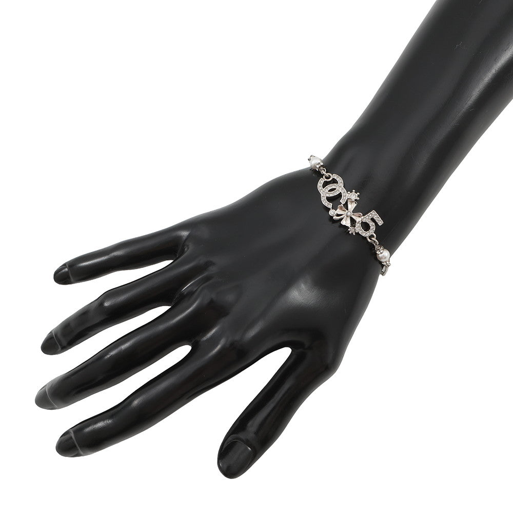 CHANEL Icon BraceletABA424-B10535-NN148 Metal Rhinestone Faux Pearl