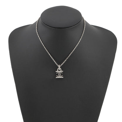 CHANEL CC Logo Rhinestone NecklaceAB8961-B08689-NJ339 Metal Rhinestone Faux Pearl