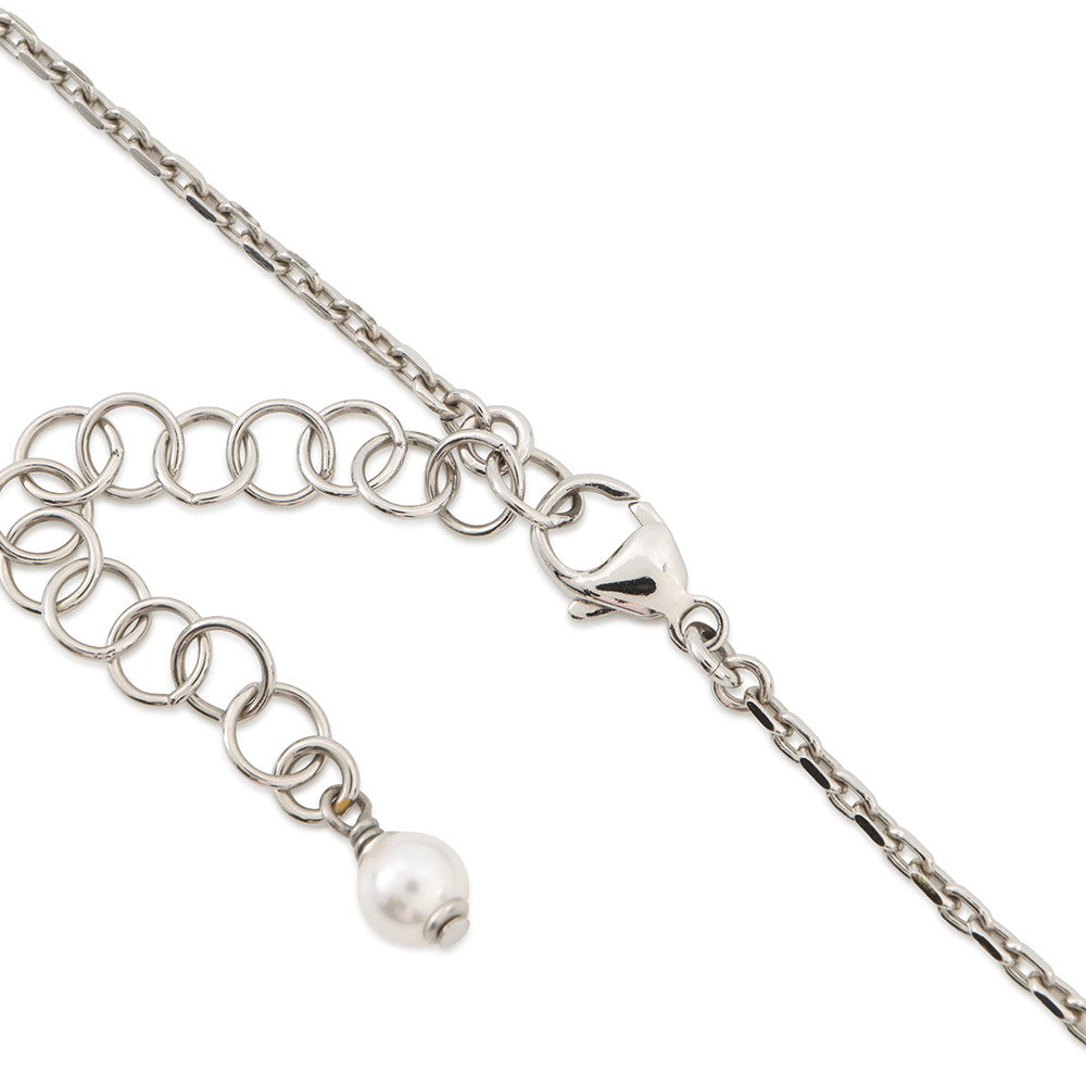 CHANEL CC Logo Rhinestone NecklaceAB8961-B08689-NJ339 Metal Rhinestone Faux Pearl