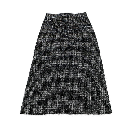 CHANEL Long Tweed Skirt Size 38 BlackP78021-V67296-NQ793 Cotton77% Nylon19% Lyocell4%