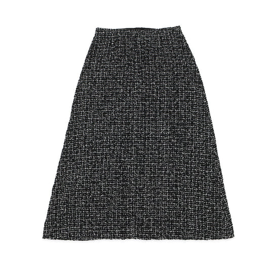 CHANEL Long Tweed Skirt Size 38 BlackP78021-V67296-NQ793 Cotton77% Nylon19% Lyocell4%