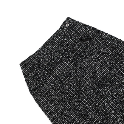 CHANEL Long Tweed Skirt Size 38 BlackP78021-V67296-NQ793 Cotton77% Nylon19% Lyocell4%