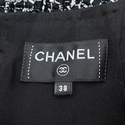 CHANEL Long Tweed Skirt Size 38 BlackP78021-V67296-NQ793 Cotton77% Nylon19% Lyocell4%