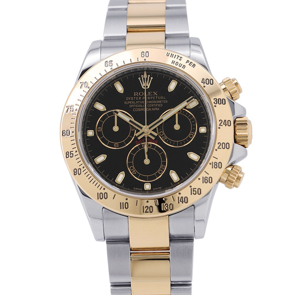 ROLEX Cosmograph Daytona W40mm Stainless Steel K18YG Black Dial116523
