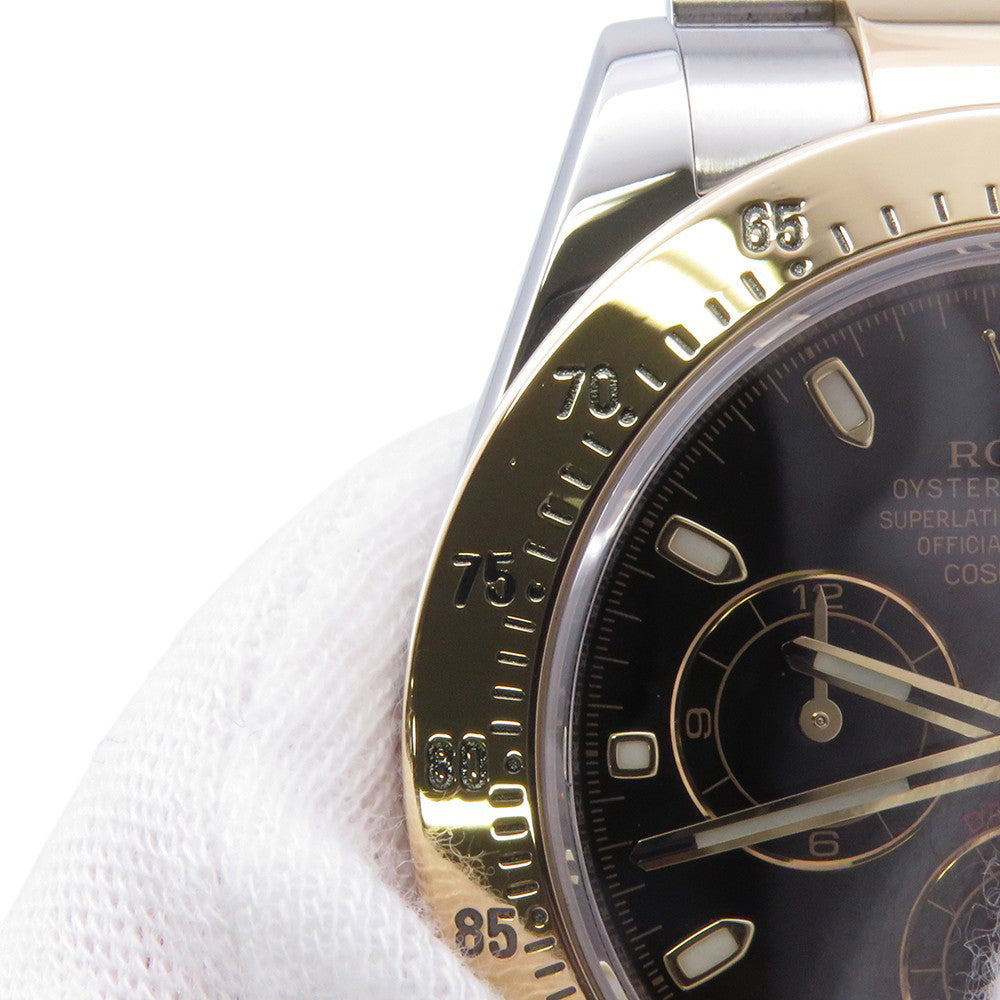 ROLEX Cosmograph Daytona W40mm Stainless Steel K18YG Black Dial116523