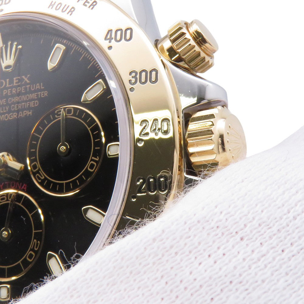 ROLEX Cosmograph Daytona W40mm Stainless Steel K18YG Black Dial116523