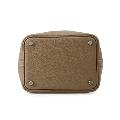HERMES Picotin Lock Etoupe Taurillon Clemence Size PM