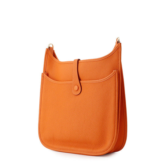 HERMES Evelyne3 Orange minyan Taurillon Clemence Size PM
