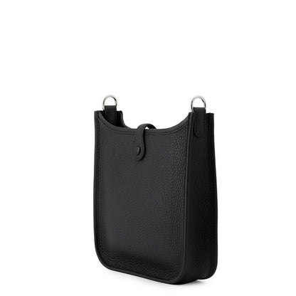 HERMES Evelyne Long Black Taurillon Clemence Size TPM