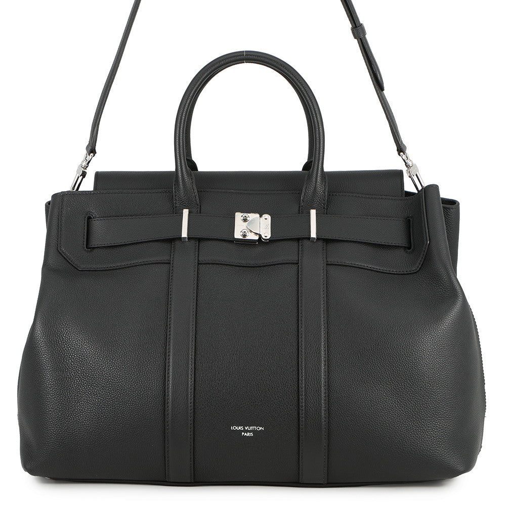 LOUIS VUITTON Georges Tote NoirM23155 Calf Leather Size GM
