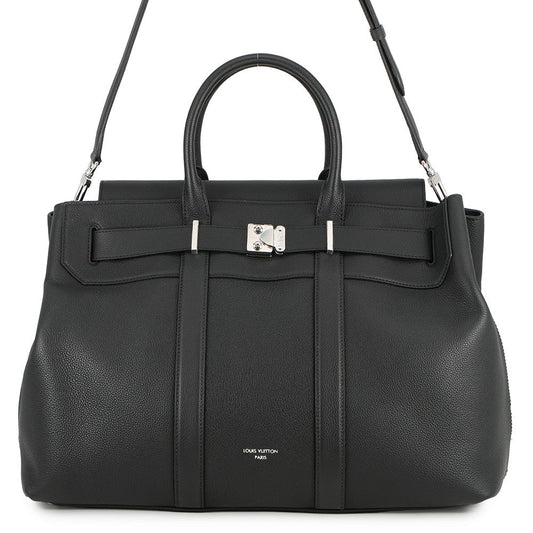 LOUIS VUITTON Georges Tote NoirM23155 Calf Leather Size GM