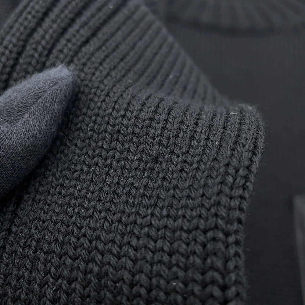 PRADA Triangle Logo Sweater Size 52 BlackUMB049_1W4X_F0002_S_202 Wool 100%