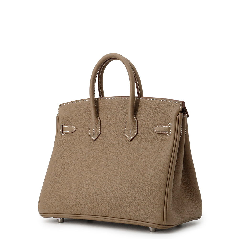 HERMES Birkin Etoupe Togo Leather Size 25