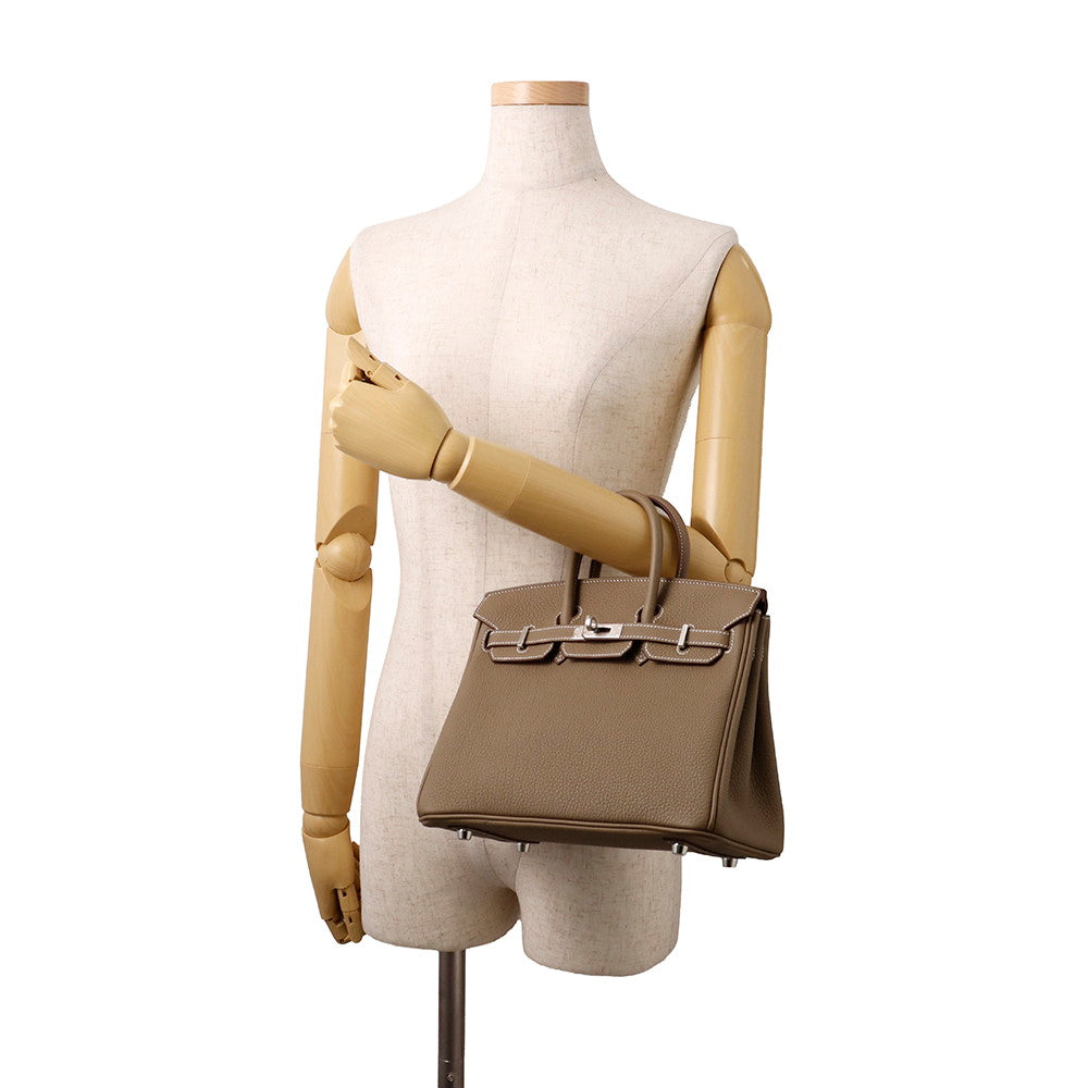 HERMES Birkin Etoupe Togo Leather Size 25