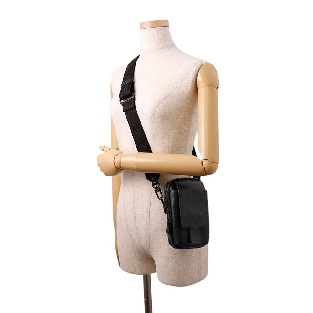LOUIS VUITTON Double phone pouch NoirM81313 Monogram Shadow
