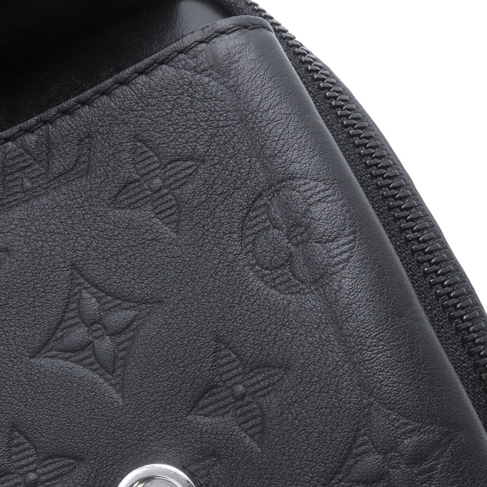 LOUIS VUITTON Double phone pouch NoirM81313 Monogram Shadow