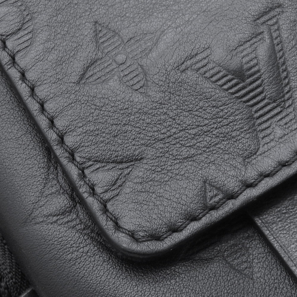 LOUIS VUITTON Double phone pouch NoirM81313 Monogram Shadow