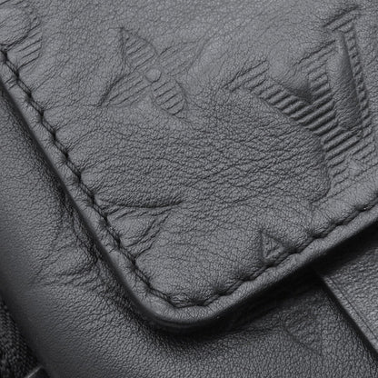 LOUIS VUITTON Double phone pouch NoirM81313 Monogram Shadow