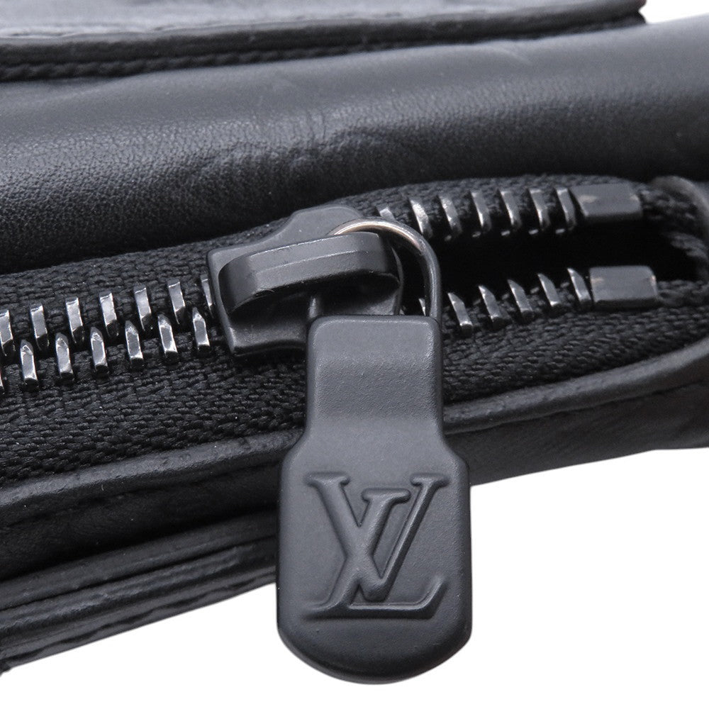 LOUIS VUITTON Double phone pouch NoirM81313 Monogram Shadow