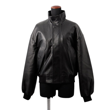 BALENCIAGA Leather Jacket Size XS Black851025 TSS02 1000 Semi-shiny grain sheepskin