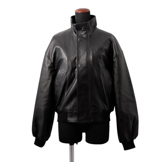 BALENCIAGA Leather Jacket Size XS Black851025 TSS02 1000 Semi-shiny grain sheepskin