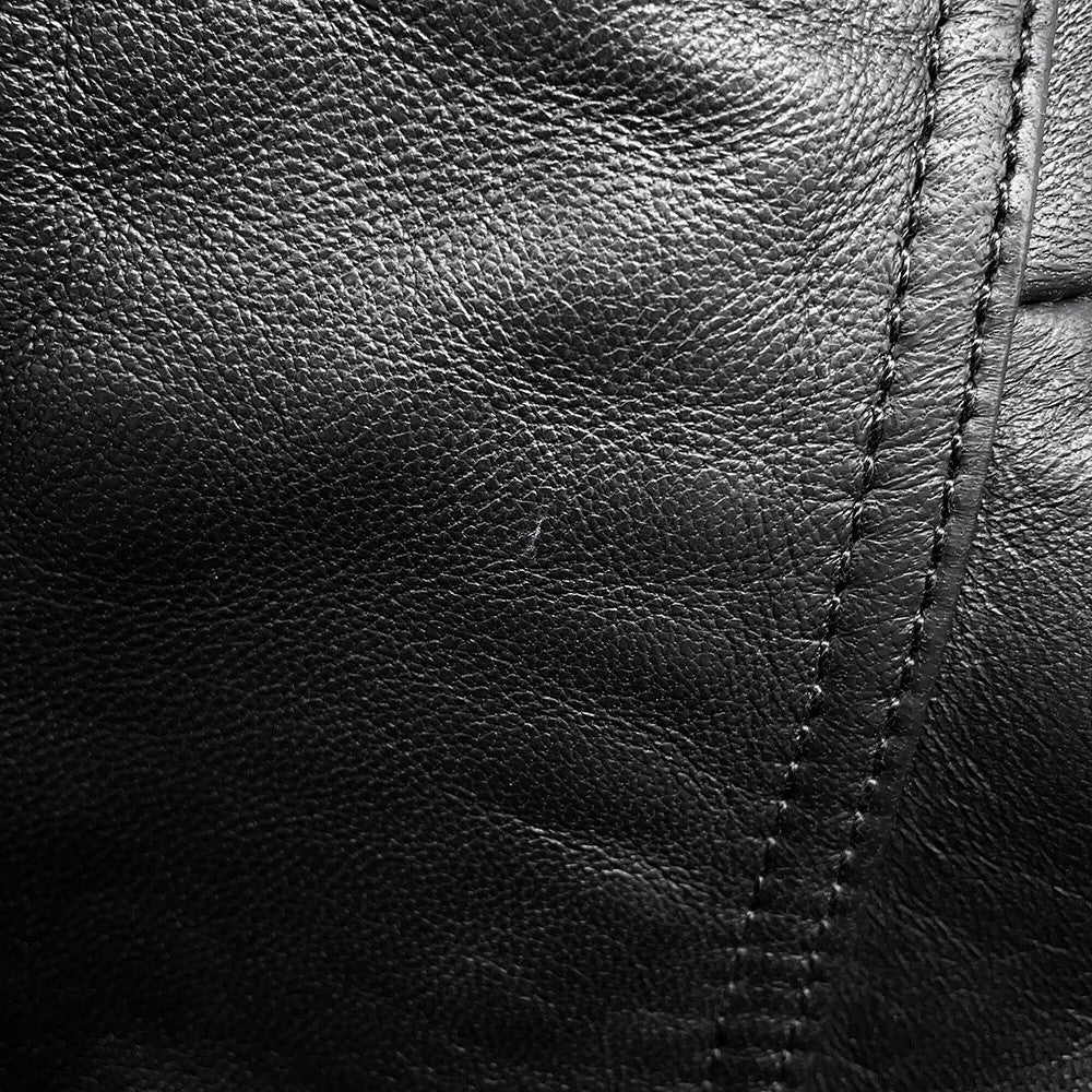 BALENCIAGA Leather Jacket Size XS Black851025 TSS02 1000 Semi-shiny grain sheepskin