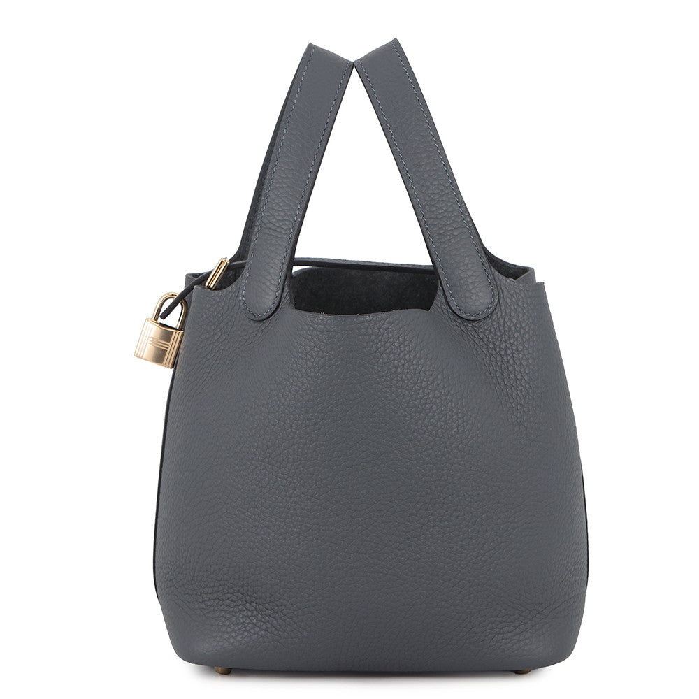 HERMES Picotin Lock Grimist Taurillon Clemence Size PM