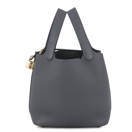 HERMES Picotin Lock Grimist Taurillon Clemence Size PM