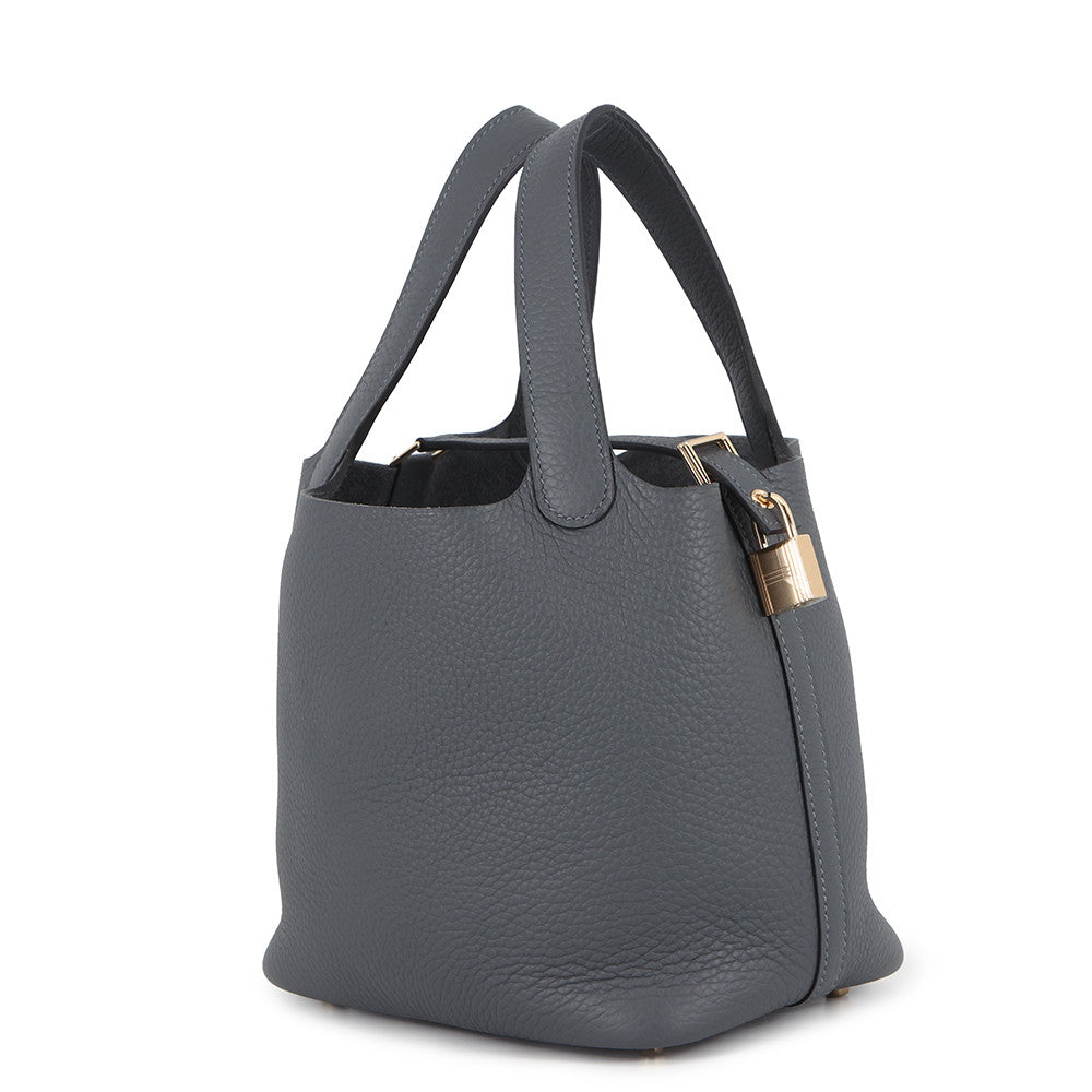 HERMES Picotin Lock Grimist Taurillon Clemence Size PM