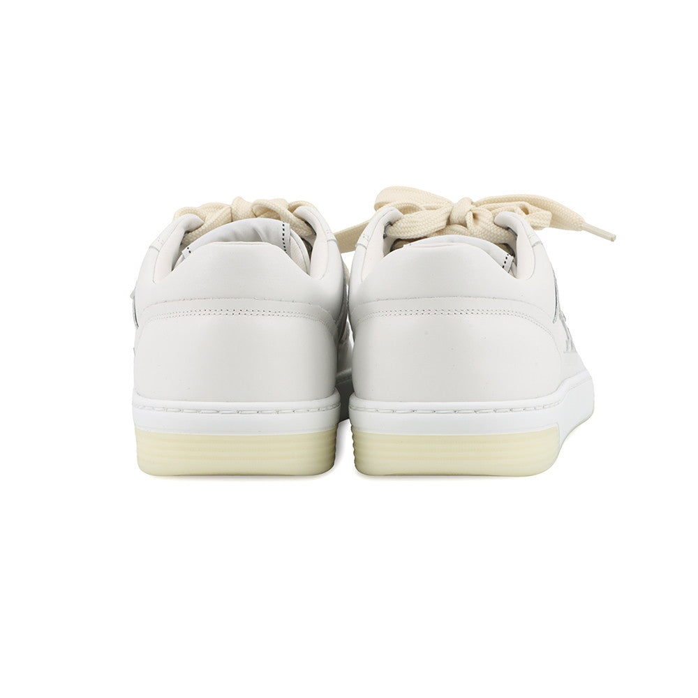 CHANEL CC Logo Leather Sneakers WhiteG39978 Leather Size 38