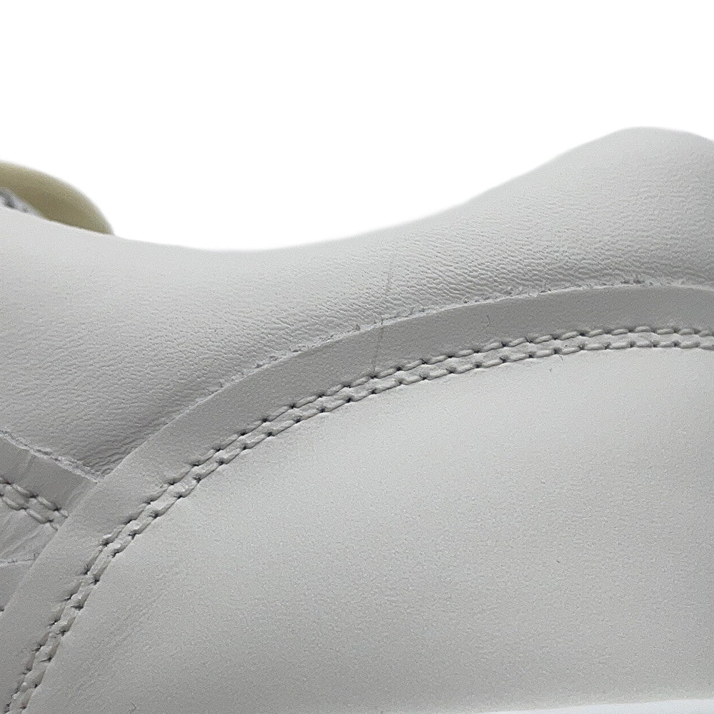 CHANEL CC Logo Leather Sneakers WhiteG39978 Leather Size 38