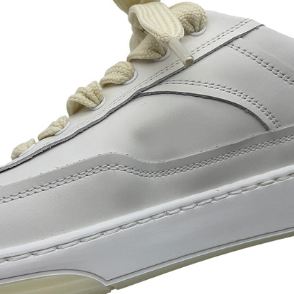CHANEL CC Logo Leather Sneakers WhiteG39978 Leather Size 38