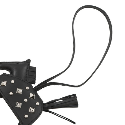 HERMES Rodeo Robeo Padlock Black Lambskin