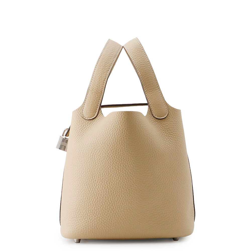HERMES Picotin Lock Trench Taurillon Clemence Size PM