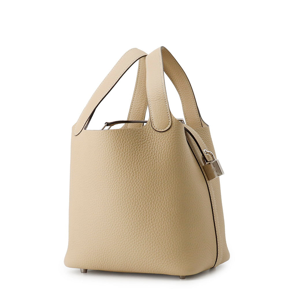 HERMES Picotin Lock Trench Taurillon Clemence Size PM