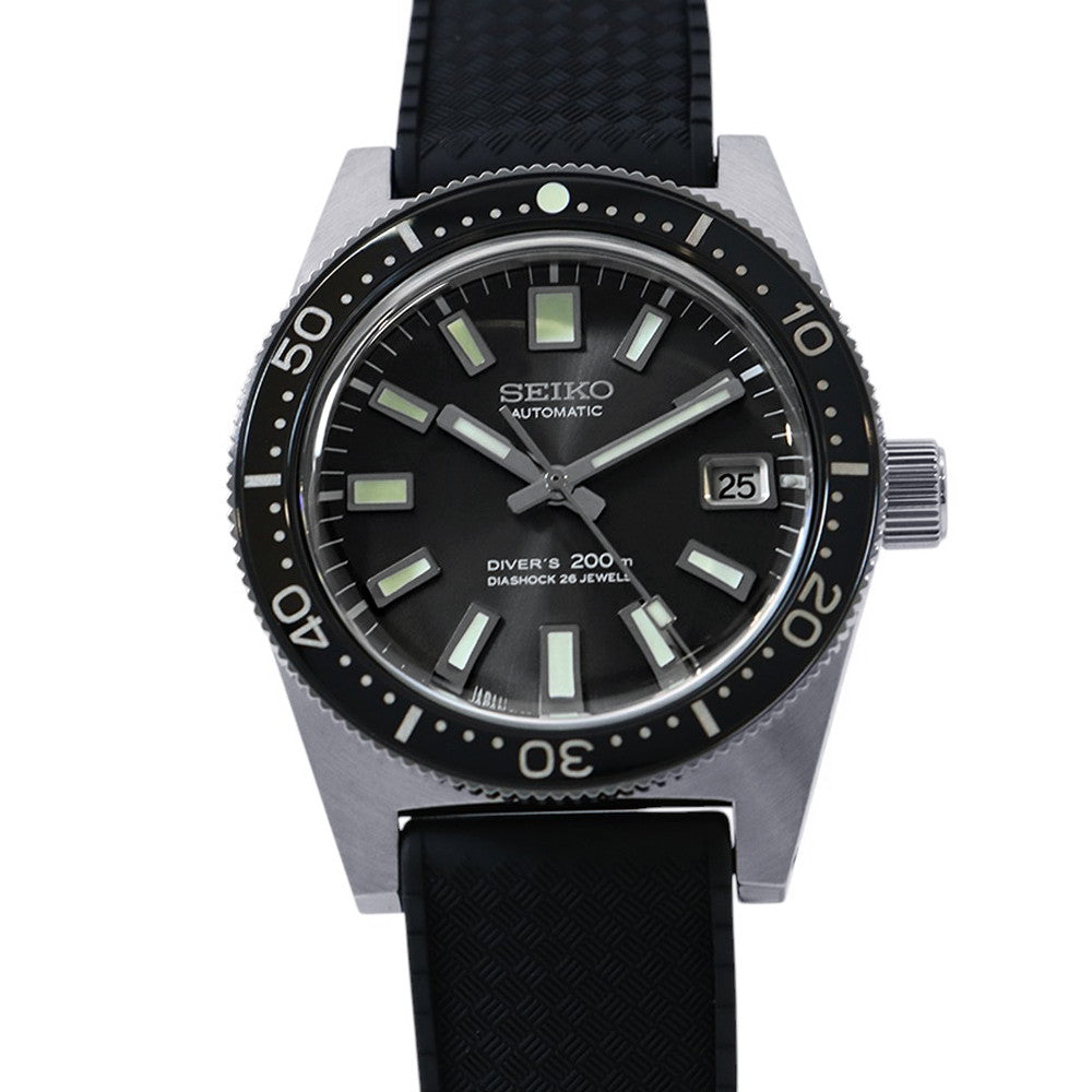 SEIKO Prospex 1965 Mechanical Divers Revival Design Limited Edition W38mm Stainless Steel (DiaShield) Silicone Gray DialSBEN003