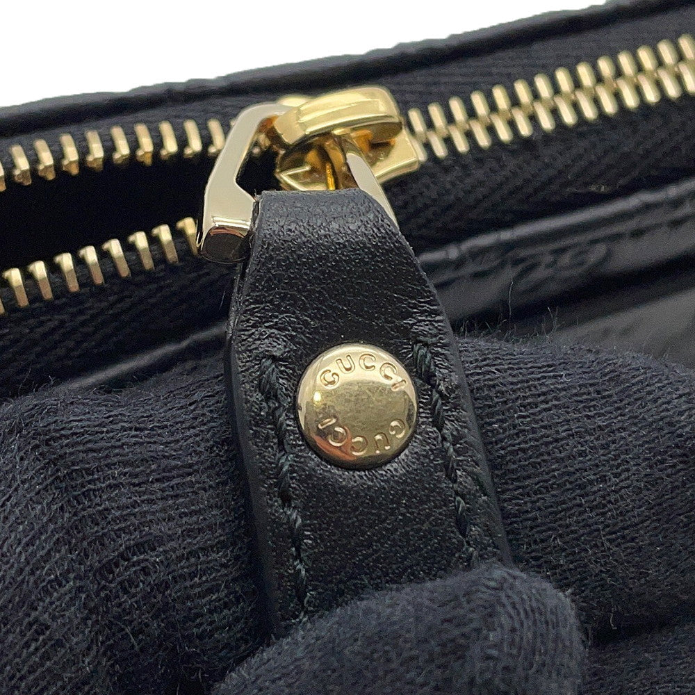 GUCCI MicroGuccissima Key Ring Coin purse Black544248 203887 Leather