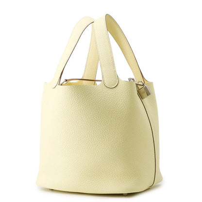 HERMES Picotin Lock Jaune Milton Taurillon Clemence Size MM