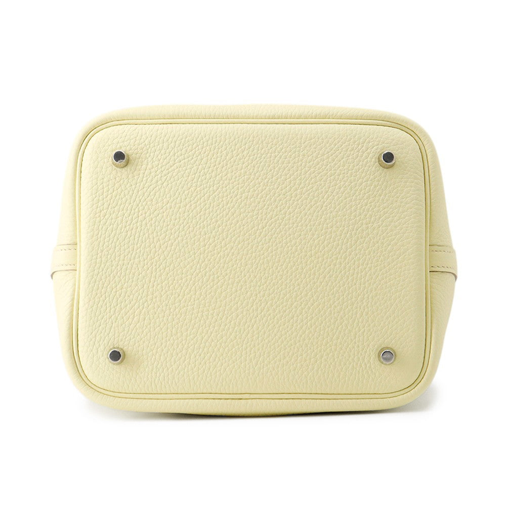 HERMES Picotin Lock Jaune Milton Taurillon Clemence Size MM