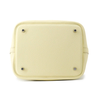 HERMES Picotin Lock Jaune Milton Taurillon Clemence Size MM
