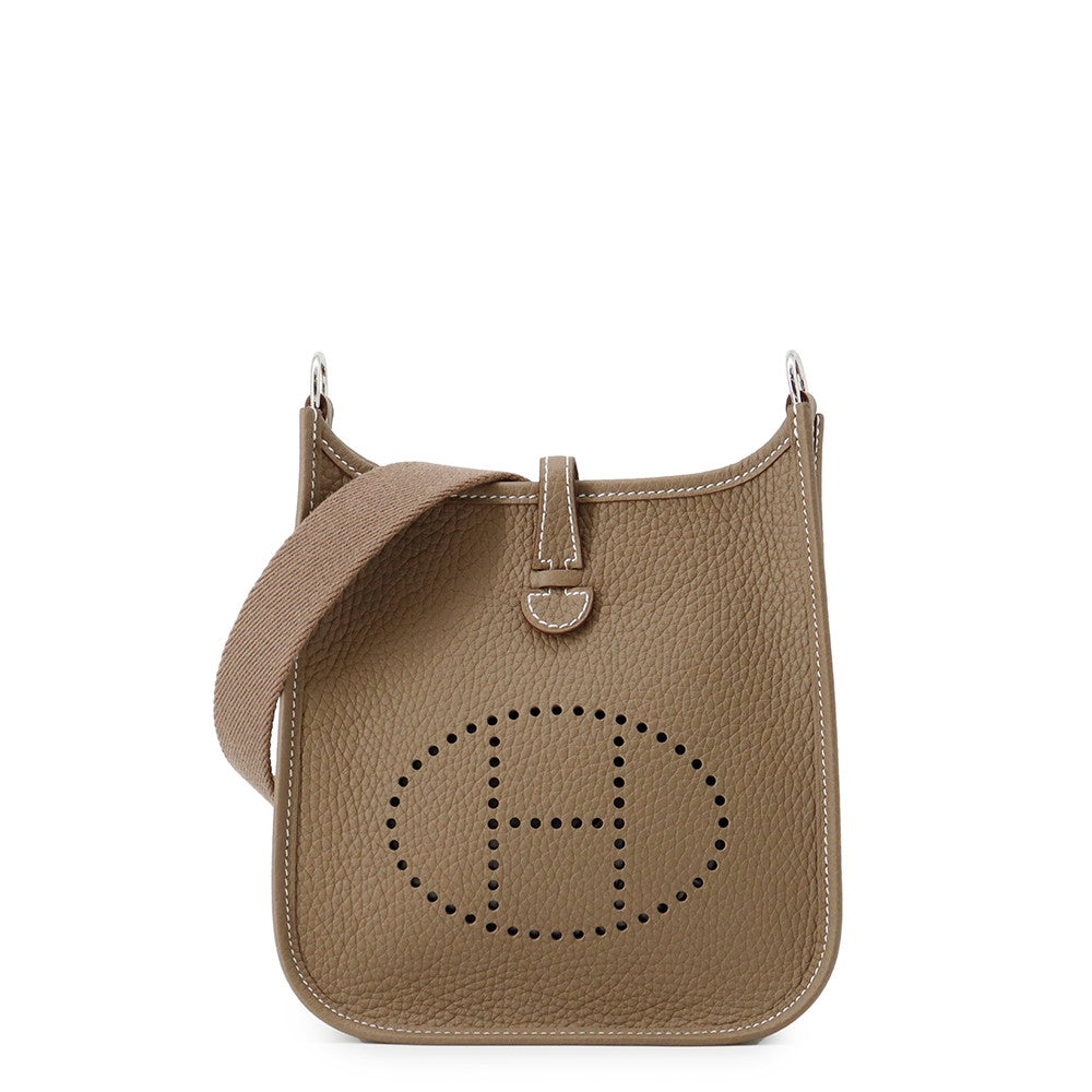 HERMES Evelyne Short Etoupe Taurillon Clemence Size TPM