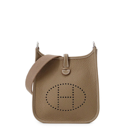 HERMES Evelyne Short Etoupe Taurillon Clemence Size TPM