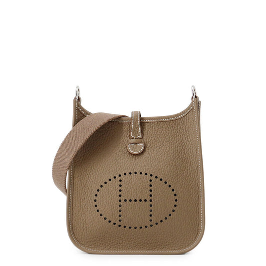 HERMES Evelyne Short Etoupe Taurillon Clemence Size TPM