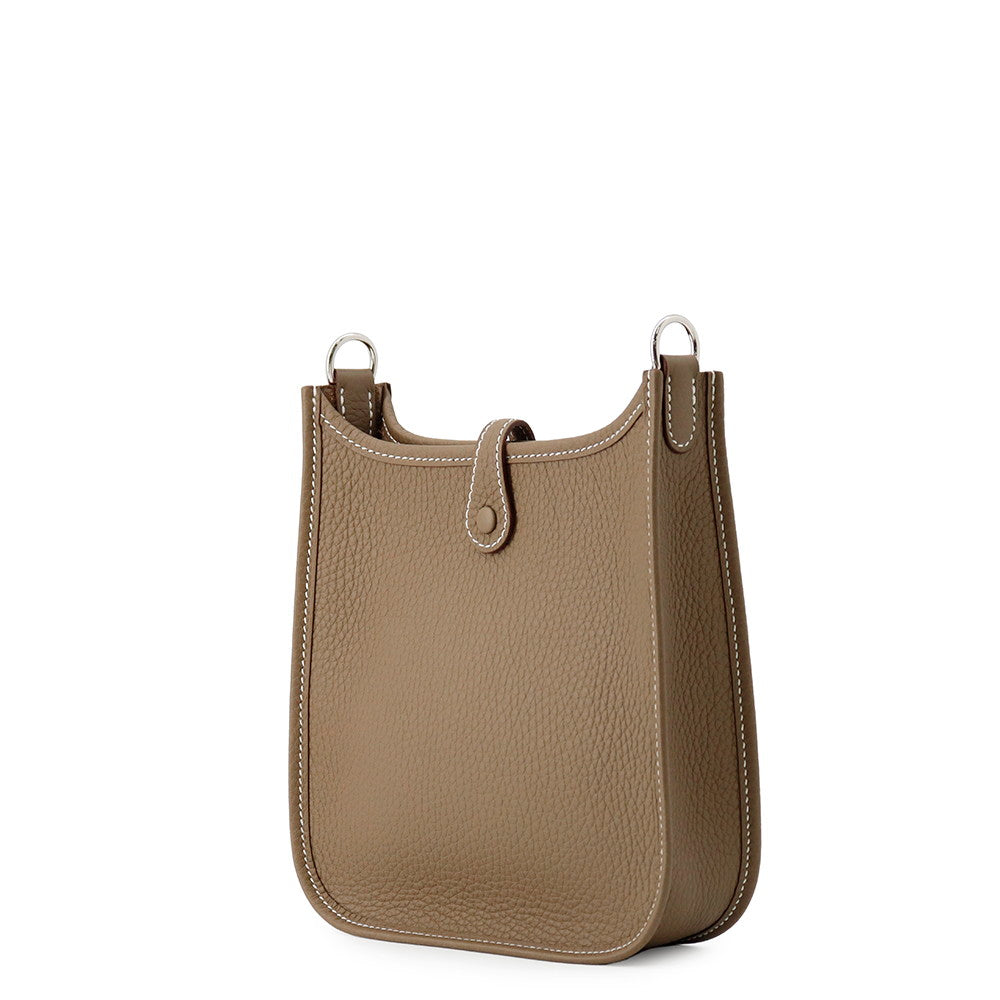 HERMES Evelyne Short Etoupe Taurillon Clemence Size TPM