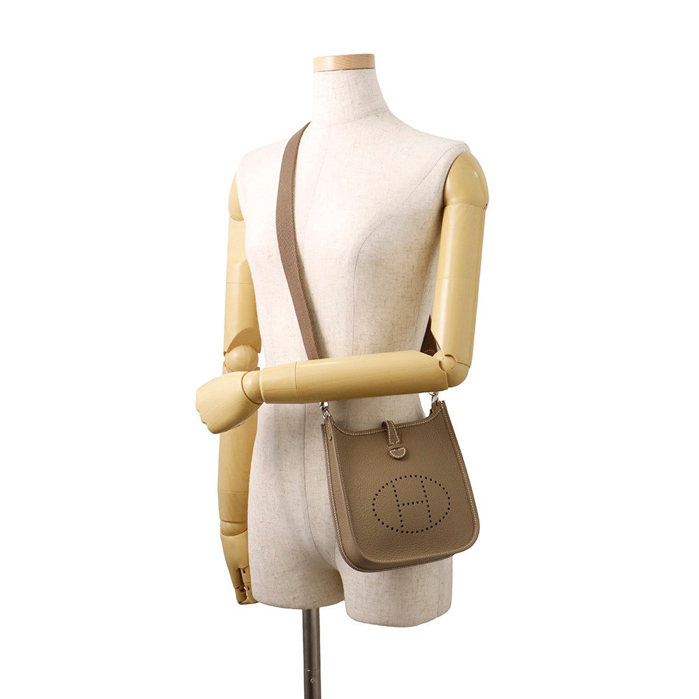 HERMES Evelyne Short Etoupe Taurillon Clemence Size TPM