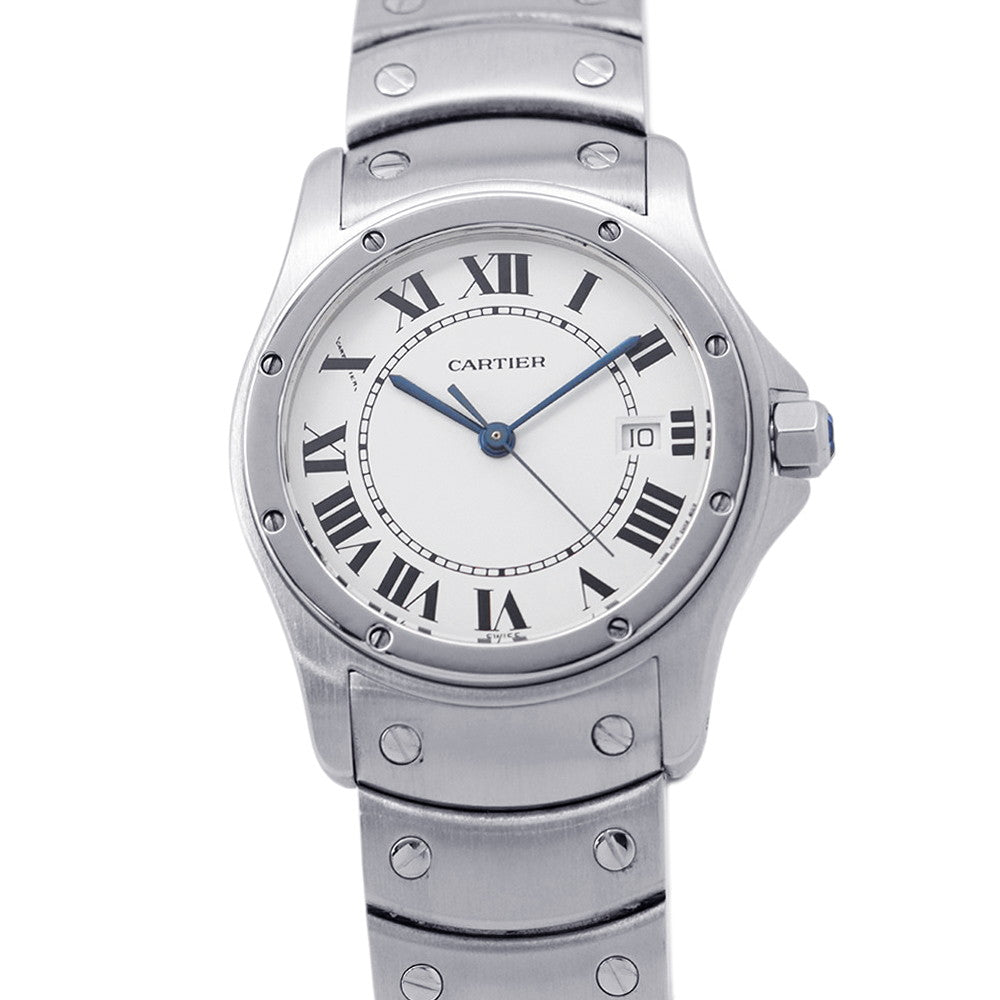 CARTIER Santos Cougar MM W29mm Stainless Steel White DialW20027K1