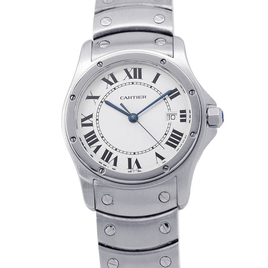 CARTIER Santos Cougar MM W29mm Stainless Steel White DialW20027K1