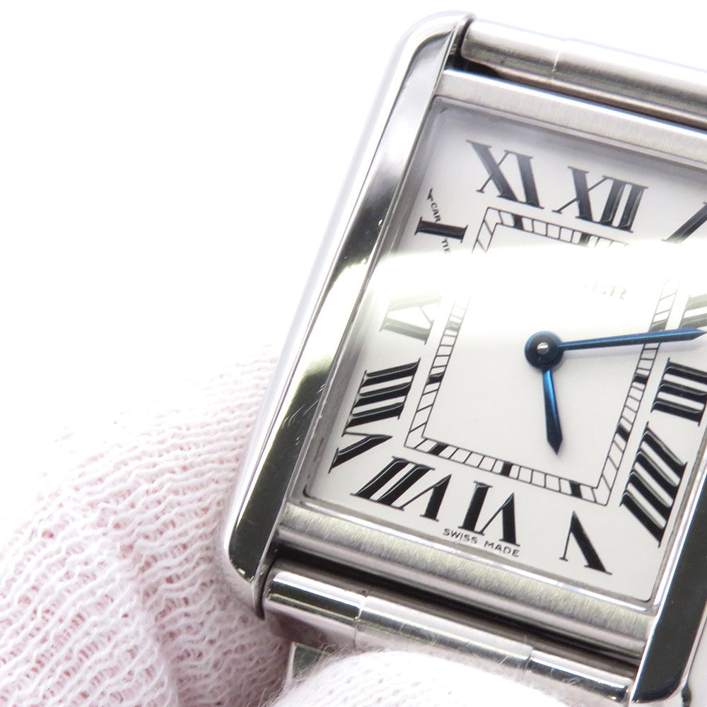 CARTIER Tank Solo SM H31mm x W24.4mm Stainless Steel Silver DialW5200013