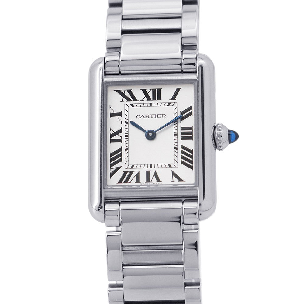 CARTIER Tank mast SM H29.5mm×W22mm Stainless Steel Silver DialWSTA0051